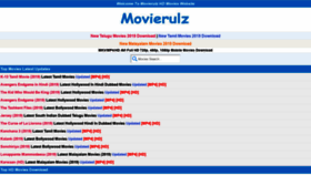 What 2movierulz.world website looked like in 2019 (5 years ago)