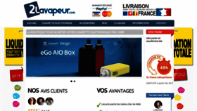 What 2lavapeur.com website looked like in 2019 (5 years ago)