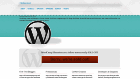 What 2011.edmonton.wordcamp.org website looked like in 2019 (4 years ago)