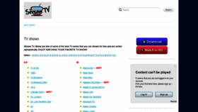 What 2stream-tv.me website looked like in 2019 (4 years ago)