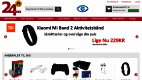 What 24hshop.dk website looked like in 2019 (4 years ago)