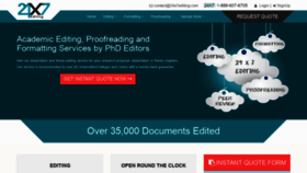 What 24x7editing.com website looked like in 2019 (6 years ago)