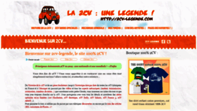 What 2cv-legende.com website looked like in 2019 (4 years ago)