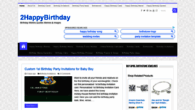 What 2happybirthday.com website looked like in 2019 (4 years ago)