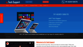 What 24techsupport.in website looked like in 2019 (4 years ago)