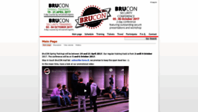 What 2017.brucon.org website looked like in 2019 (4 years ago)
