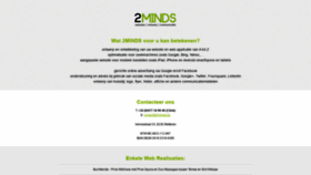 What 2minds.be website looked like in 2019 (4 years ago)