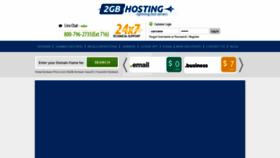 What 2gbhosting.com website looked like in 2019 (4 years ago)