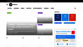 What 24venezuela.com website looked like in 2019 (4 years ago)