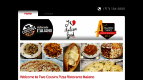 What 2cuzpizza.com website looked like in 2019 (4 years ago)