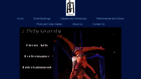 What 2defygravity.com website looked like in 2019 (4 years ago)