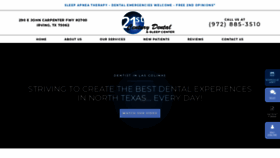 What 21stcenturydental.com website looked like in 2019 (4 years ago)
