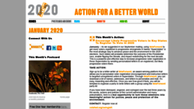 What 2020action.org website looked like in 2020 (4 years ago)