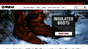 What 2bigfeet.com website looked like in 2020 (5 years ago)