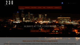 What 230westalabama.com website looked like in 2020 (4 years ago)