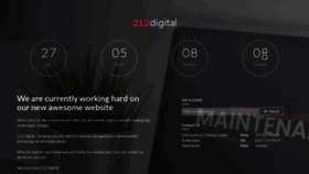 What 212digital.co.uk website looked like in 2020 (4 years ago)