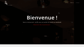 What 24lerestaurant.fr website looked like in 2020 (4 years ago)