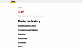 What 2l.pl website looked like in 2020 (4 years ago)