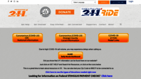 What 211oc.org website looked like in 2020 (4 years ago)