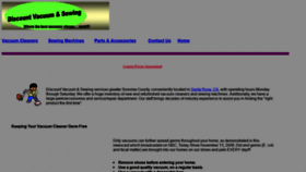What 2discountvacuum.com website looked like in 2020 (4 years ago)