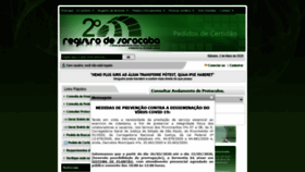 What 2registrosorocaba.com.br website looked like in 2020 (3 years ago)