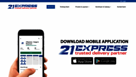 What 21express.co.id website looked like in 2020 (4 years ago)