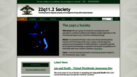 What 22qsociety.org website looked like in 2020 (4 years ago)