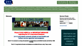 What 211li.org website looked like in 2020 (3 years ago)