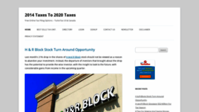 What 2014taxes.org website looked like in 2020 (3 years ago)