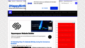 What 2happybirthday.com website looked like in 2020 (3 years ago)