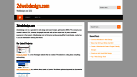 What 2dwebdesign.com website looked like in 2020 (3 years ago)