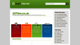 What 247hire.co.uk website looked like in 2020 (3 years ago)