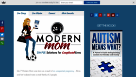 What 247modernmom.com website looked like in 2020 (3 years ago)