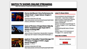 What 24-7tvshows.com website looked like in 2020 (3 years ago)
