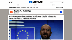 What 24matin.de website looked like in 2020 (3 years ago)