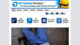 What 20thcenturyplumbing.com.au website looked like in 2020 (3 years ago)