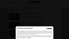 What 24matin.ch website looked like in 2020 (3 years ago)