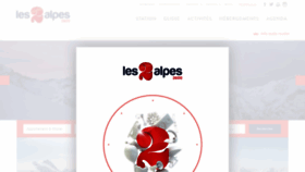 What 2alpes.com website looked like in 2020 (3 years ago)