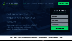 What 247nywebdesign.com website looked like in 2020 (3 years ago)