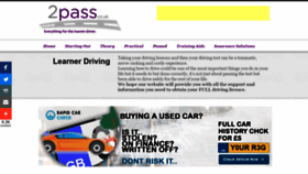 What 2pass.co.uk website looked like in 2020 (3 years ago)