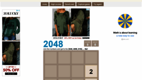 What 2048tile.co website looked like in 2020 (3 years ago)