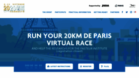What 20kmparis.com website looked like in 2020 (3 years ago)