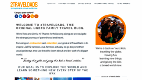 What 2traveldads.com website looked like in 2020 (3 years ago)