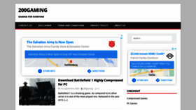 What 200gaming.com website looked like in 2020 (3 years ago)