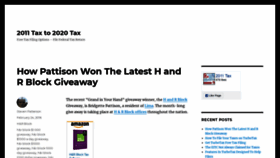 What 2011tax.org website looked like in 2020 (3 years ago)