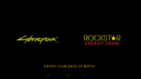 What 2077.rockstarenergy.com website looked like in 2020 (3 years ago)