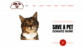 What 2ndchanceanimalshelter.org website looked like in 2021 (3 years ago)