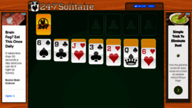 What 247solitaire.com website looked like in 2021 (3 years ago)