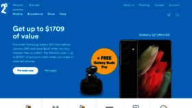 What 2degreesmobile.co.nz website looked like in 2021 (3 years ago)