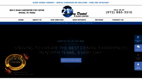 What 21stcenturydental.com website looked like in 2021 (3 years ago)